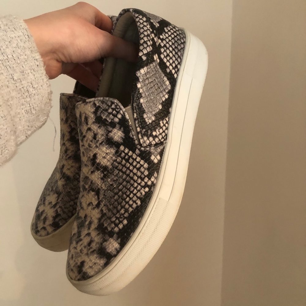 Steve Madden Gills Platform Snake Print Sneakers - image 1